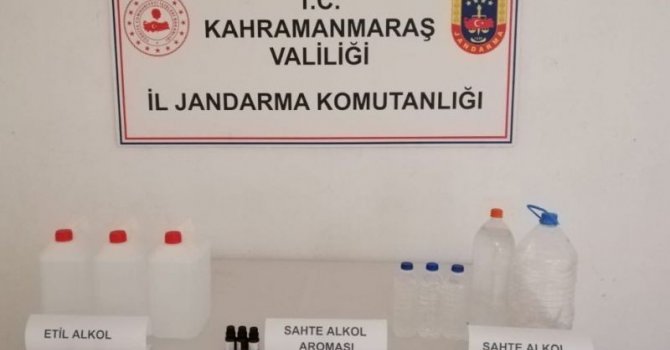 Elbistan’da sahte alkol operasyonu