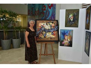 Yörük kültürü yazmalı tabloda