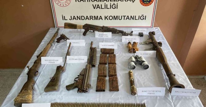 Kahramanmaraş’ta çok sayıda silah ve mühimmat ele geçirildi