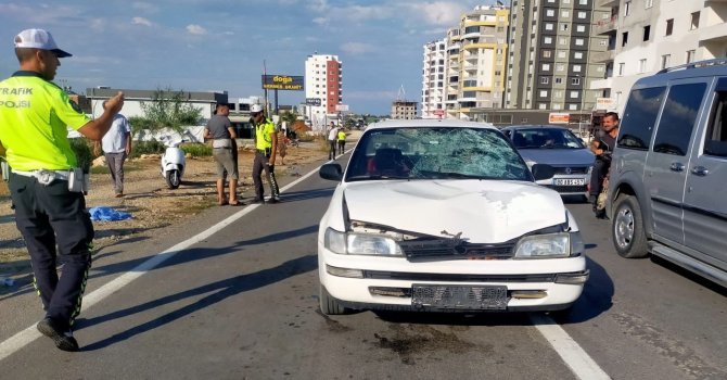 Mersin’de otomobilin çarptığı yaya hayatını kaybetti