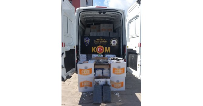 Adana’da 3 milyon 230 bin kaçak makaron ele geçirildi