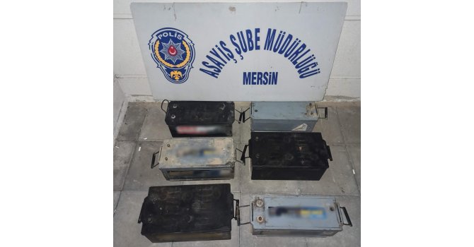 Akü hırsızlığı zanlıları kameralarca tespit edilerek yakalandı