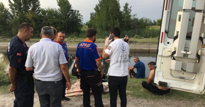 Sulama kanalına düşen genç hayatını kaybetti