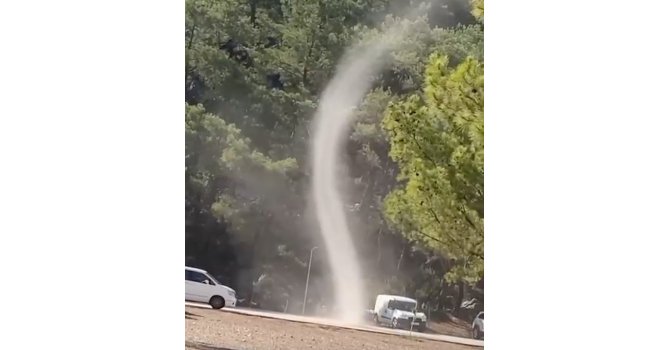 Mesire alanında hortum şaşkınlığı