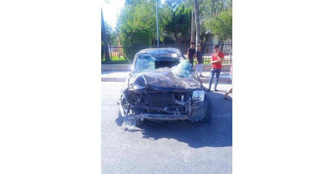 Trafik kazasında 2 kişi yaralandı