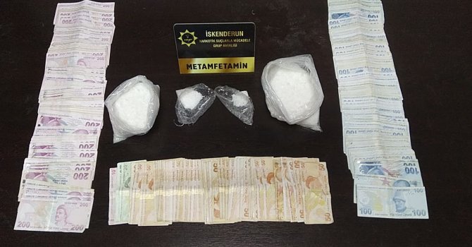 İskenderun’da 1 kilo 40 gram metamfetamin ele geçirildi
