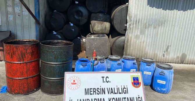 Mersin’de 550 litre kaçak akaryakıt ele geçirildi