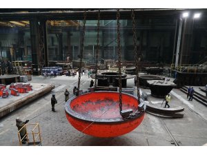 Akkuyu NGS’nin 4. ünitesi için reaktör basınç kabının tabanı Atommash’da üretildi