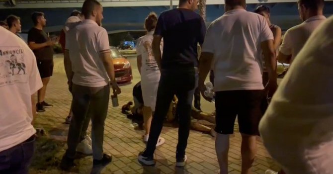 Sürücü belgesi olmayan alkollü motosiklet sürücüsü kaza yaptı: 2 yaralı