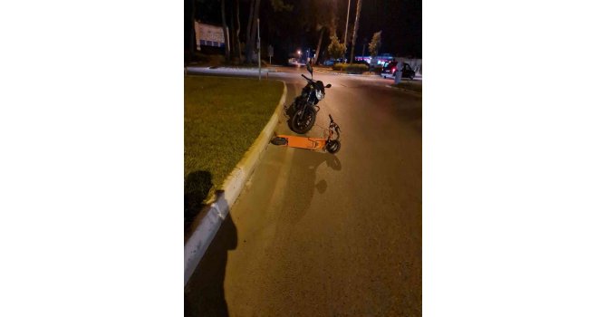 Scooter kazası: 1 yaralı