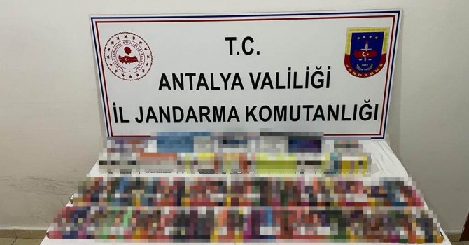 Manavgat’ta gümrük kaçağı sigara ele geçirdi