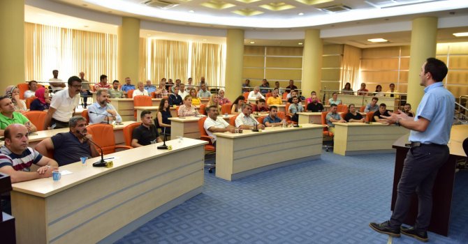 Belediye personeline iş güvenliği eğitimi