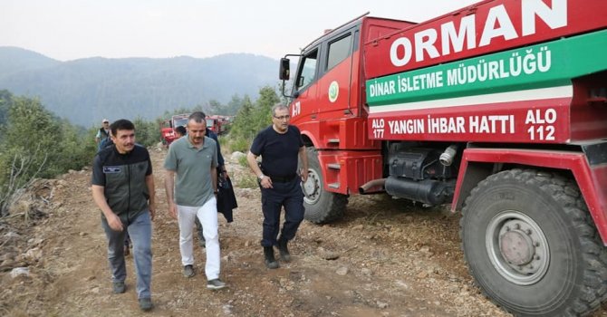 Burdur Valisi Arslantaş: "Bucak yangını kontrol altında"