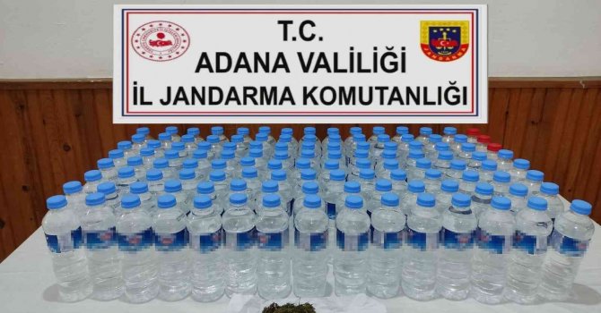 Adana’da 60 litre sahte içki ele geçirildi