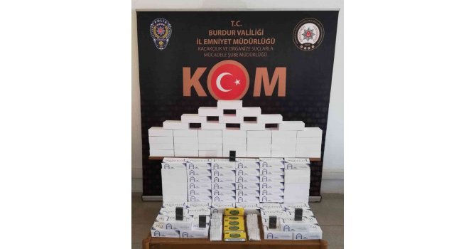 Burdur’da kaçak sigara operasyonu