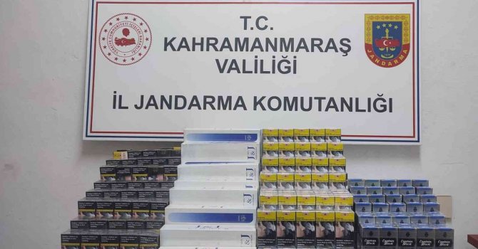 Kahramanmaraş’ta bin 630 paket kaçak sigara ele geçirildi