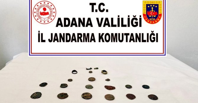 Adana’da 20 tarihi obje ele geçirildi