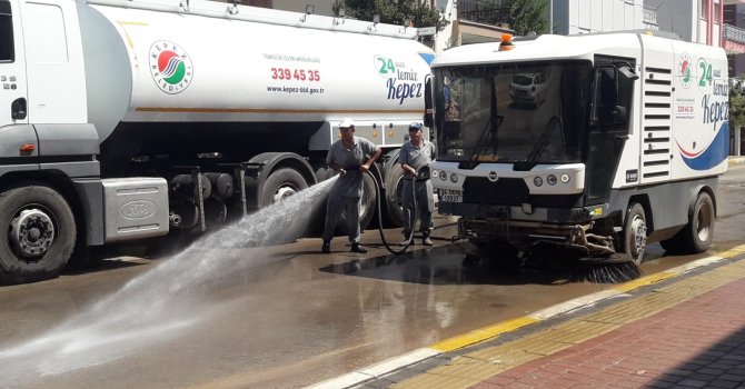 Kepez‘in sokakları tertemiz