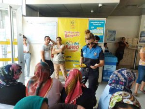 Mersin’de kadınlara KADES uygulaması tanıtıldı