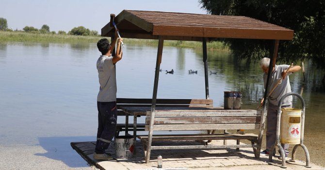 Kırkgöz Gölü ve çevresi güzelleşiyor