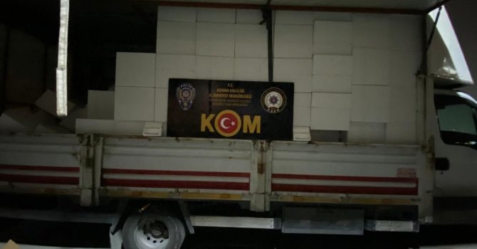 Adana’da 19 milyon 370 bin adet kaçak makaron ele geçirildi