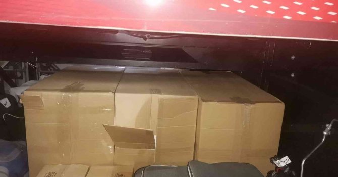 Antalya’da 150 bin adet makaron ele geçirildi