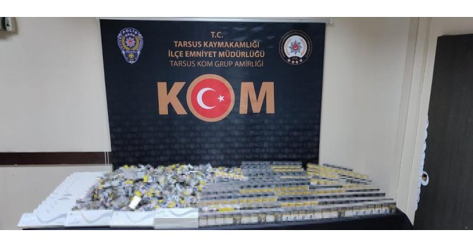 Mersin’de bin 240 paket kaçak sigara ele geçirildi