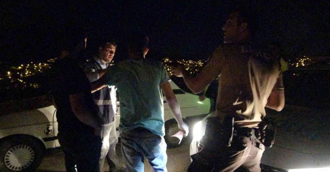 Huzur güven uygulamasında alkollü sürücü ile polis sabır sınavı verdi