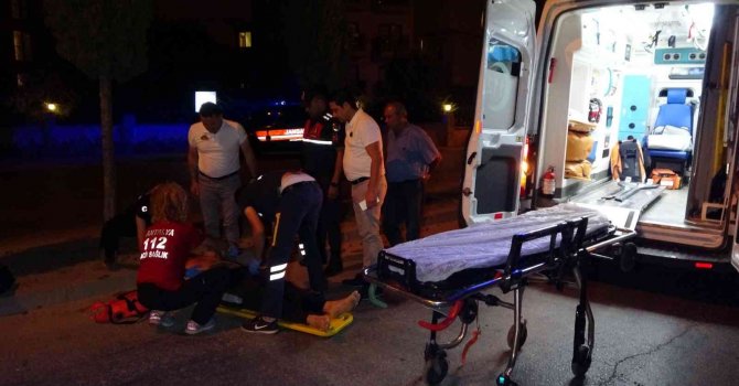 Antalya’da devrilerek sürüklenen motosikletin sürücüsü yaralandı