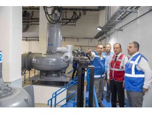 Seçer, atıksu terfi istasyonunda incelemelerde bulundu