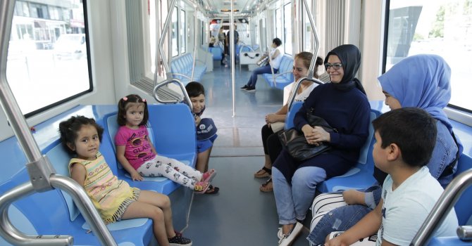 3. Etap Raylı Sistemde Varsak-Otogar hattı hizmette