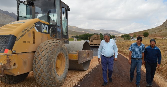 Söbüçimen yayla yoluna sathi asfalt