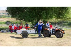 Minik öğrencilerin Emekli Hayvanlar Çiftliği’nde ATV ile safari keyfi