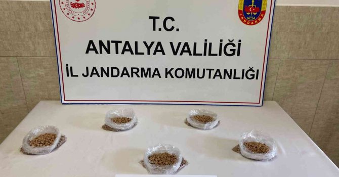 Antalya’da 5 bin 700 adet uyuşturucu hap ele geçirildi