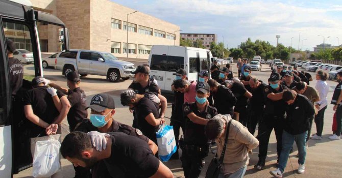 Antalya merkezli suç örgütü çökertildi: 44 gözaltı