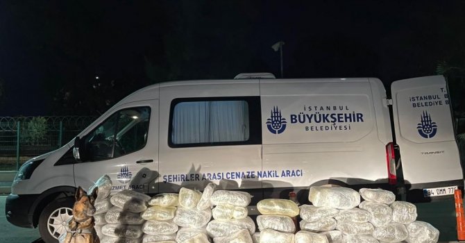 Cenaze değil, uyuşturucu taşıyor