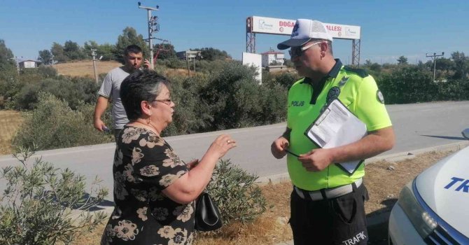 Kontrolden çıkan otomobil bariyere çarparak durabildi