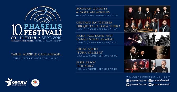 Phaselis Festivali Eylül’de Başlıyor