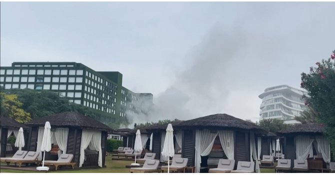 5 yıldızlı otelin restoranı yangında küle döndü