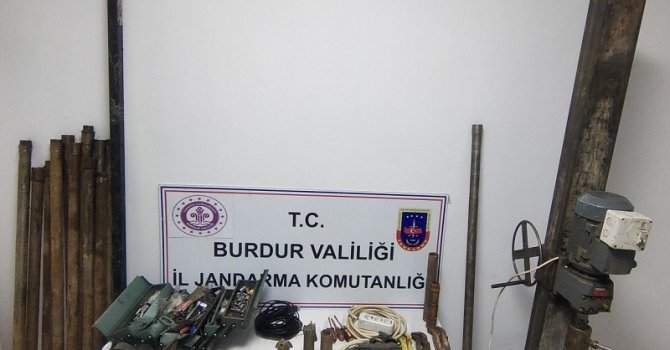 Burdur’da kaçak kazı operasyonu