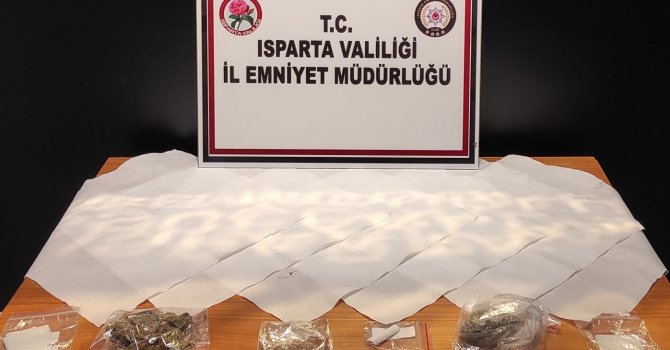 Isparta’da uyuşturucu madde operasyonuna 2 tutuklama