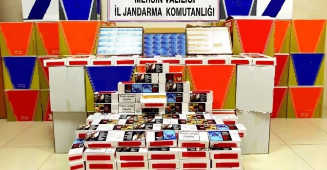 Mersin’de 500 bin adet kaçak makaron ele geçirildi
