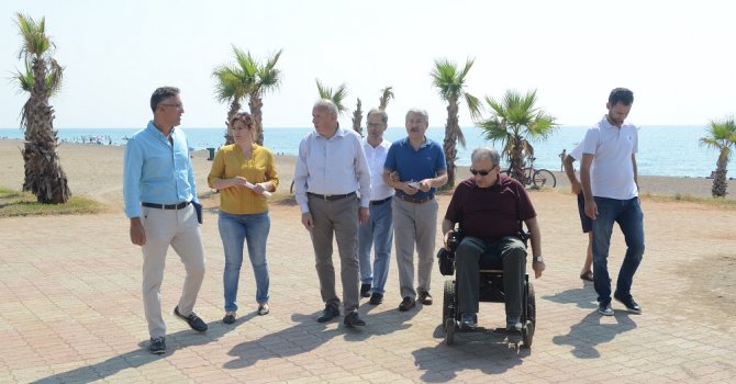 Büyükşehir Belediyesi Lara’ya engelsiz plaj yapıyor