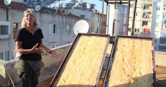 Güneş panellerinin çalındığını musluktan çamurlu su gelince anladı