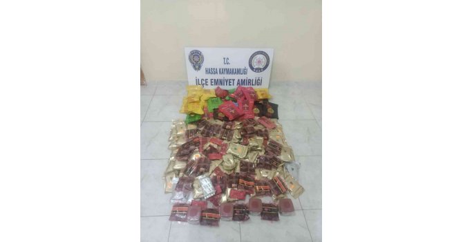Hatay’da 65 kilo nargile tütünü ele geçirildi