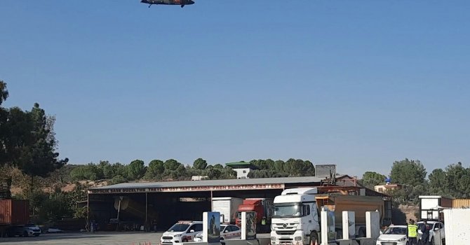 Mersin’de jandarmadan helikopterli trafik denetimi