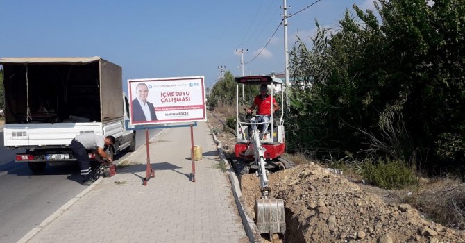 ASAT Yeşilöz ve Keşefli’ye yeni içme suyu hattı yapıyor