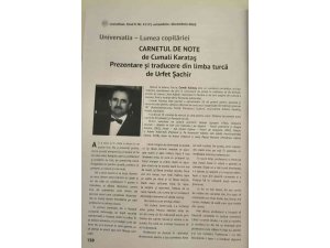 Karataş’ın şiirlerinden sonra öyküsü de Rumence’ye çevrildi