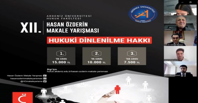HASAN ÖZDERİN HUKUK ÖDÜLÜ  SAHİPLERİNİ BULDU