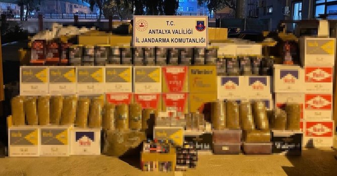 Jandarmadan 3 milyon değerinde kaçak tütün operasyonu